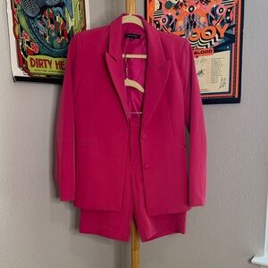 Women's Pink Blazer Suit Jacket